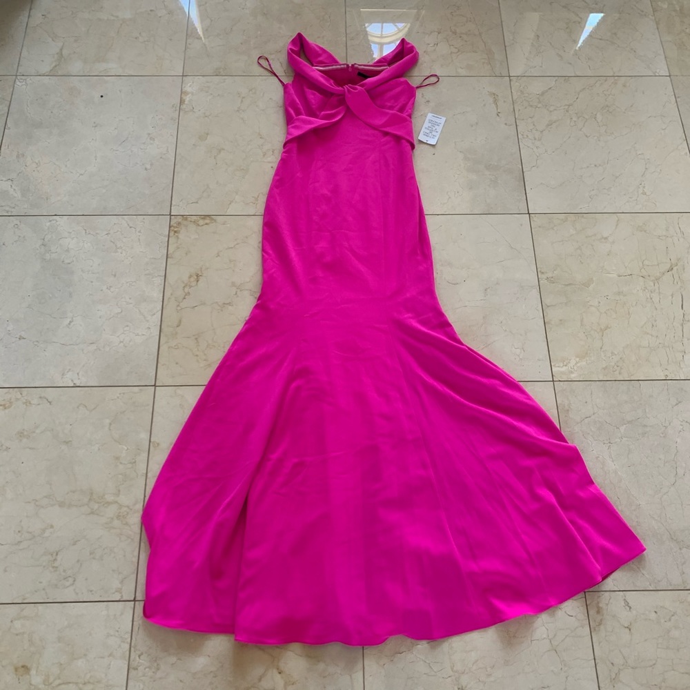 JayGodfrey NWT $350 Hot Pink Evening Gown Sz 4
